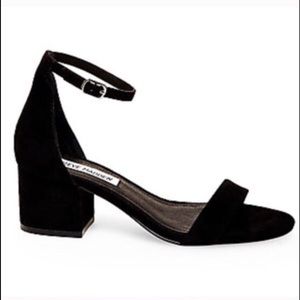 Steve Madden Irenee Sandals Black Suede Size 7